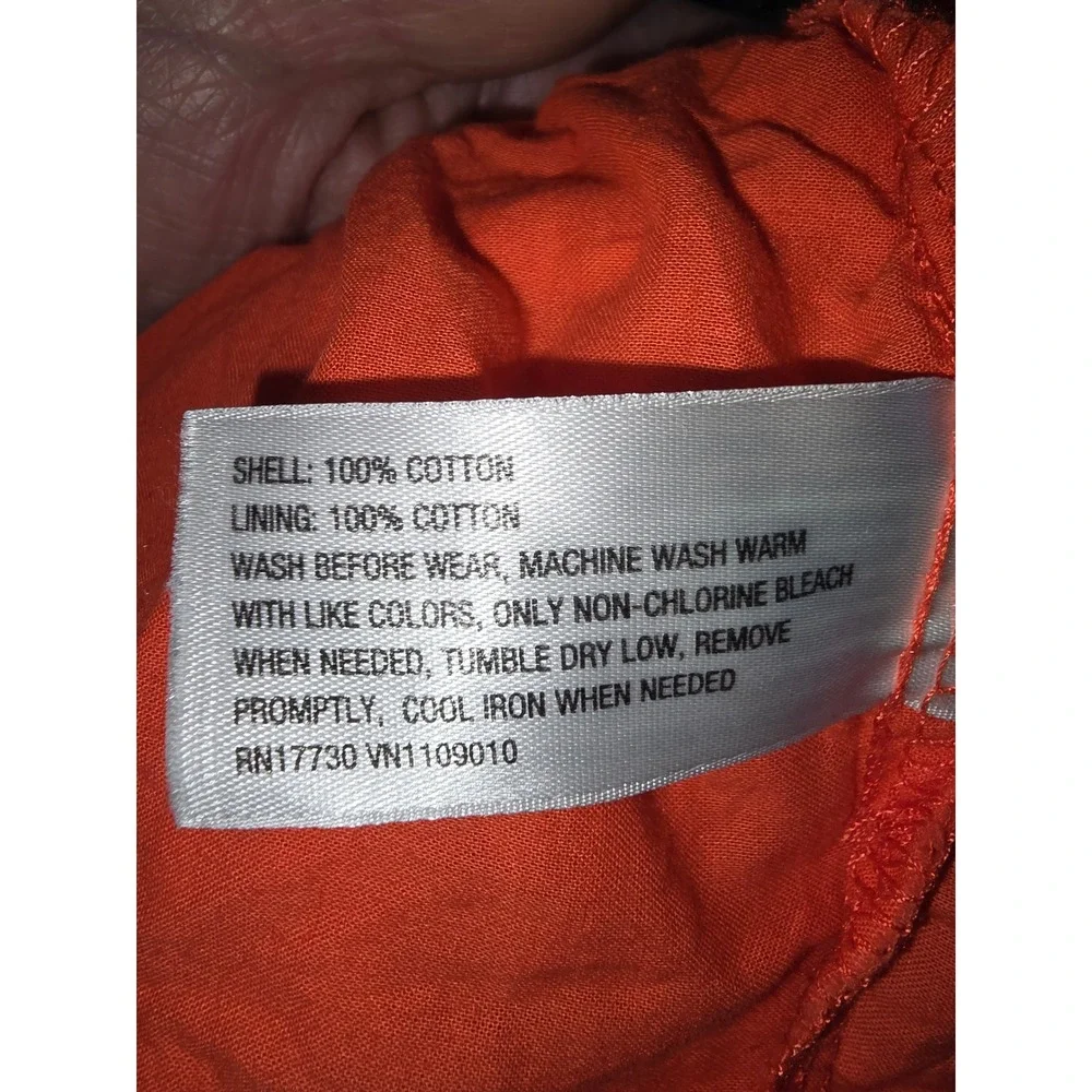 Genuine Baby OshKosh Girls Orange White Floral Tiered‎ Ruffle Skirt 0-3M Cotton
